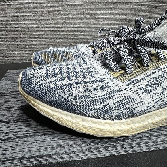Adidas Ultra Boost Shoes Uncaged Oreo Non Dyed White Blue BA9616 - Men's Size 10 - Picture 3 of 16